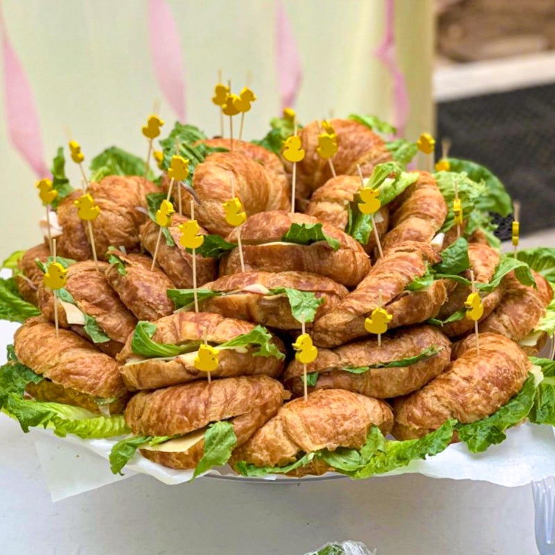 Putwo Toothpicks 100 Counts Picks Handmade Natural Bamboo Cocktail Sticks  Yellow Ducks - Image 4