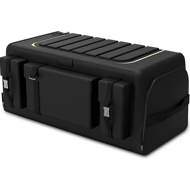 Beauenty Car Trunk Organizer Storage Box,Foldable Large Capacity Car Boot Storage Organiser,6 Compartments Boot Organizer,3 Layer Protection and Non-Slip Bottom for SUV Van Vehicle Camping Picnic(70L) - Image 1