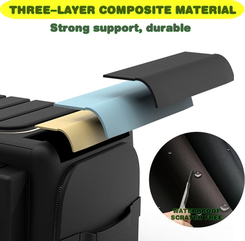 Beauenty Car Trunk Organizer Storage Box,Foldable Large Capacity Car Boot Storage Organiser,6 Compartments Boot Organizer,3 Layer Protection and Non-Slip Bottom for SUV Van Vehicle Camping Picnic(70L) - Image 3