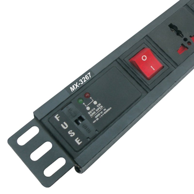 MX MX 4 Socket Universal Power Strip 3 SOCKETS 5 AMP 1 Socket 15 AMP  - Image 2