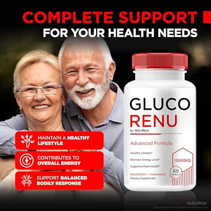 NutraRize (2 Pack) Gluco Renu Capsules, Official GlucoRenu Pills, Natural Support For Healthy Levels, Circulation and Balance, Premium Formula Blood Vessel Cleaner, GlucoReNu Glyco Optimizer (120 Capsules) - Image 4