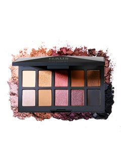 Haus Laboratories HAUS LABORATORIES By Lady Gaga: GLAM ROOM PALETTE NO. 1: FAME | 10-Shade Eyeshadow Palette, Blendable & Buildable Eye Makeup with Pigmented Matte, Metallic, Shimmer, and Sparkle Finishes 