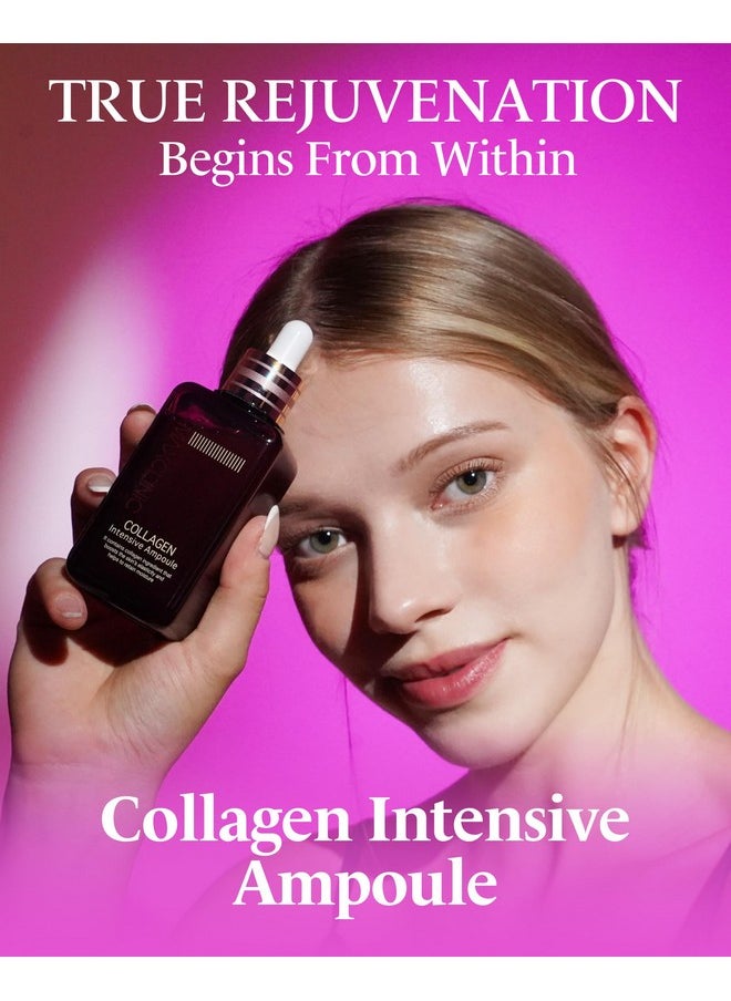 maxclinic MAXCLINIC Collagen Intensive Ampoule | Firming Serum for Face w/ 3 Types of Collagen | Hydrating Face Serum Ampoule Korean Skin Care | Glass Skin Ampoule Collagen Serum (3.38 fl oz)  - Image 2