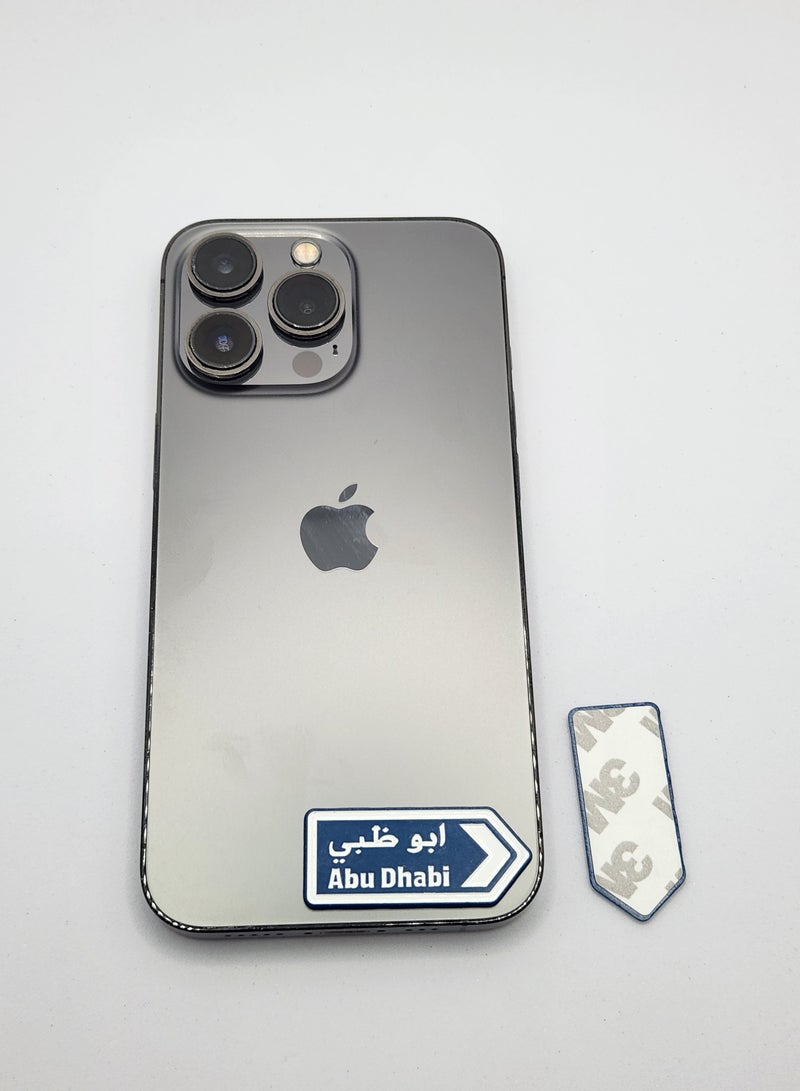 Acnor Abu Dhabi Direction Sign Metal Sticker - 3D Self Adhesive Badge for Car, Laptop, Mobile, Bike and Home Decor" ✅ - Image 3