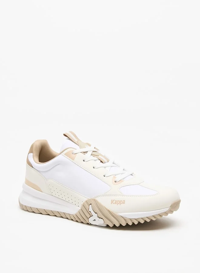 Kappa Men's Embossed Sports Shoes with Lace-Up Closure