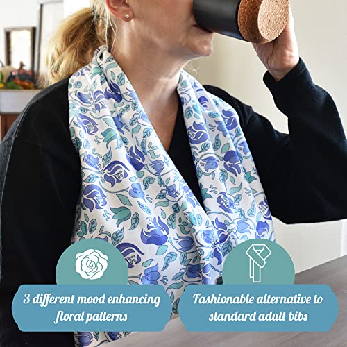 Celley 3 Pack Adult Bib Dining Scarf For Women, Washable Microsuede Material Fashionable Food Clothing Protectors - Image 2