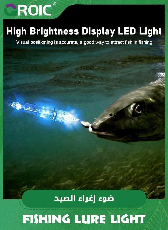 GROIC Deep Drop LED Fishing Light Underwater Waterproof Night Flashing Lure Attractants Lamp Tools for Attracting Bait Lures 5 Colors 6.7in - Image 3