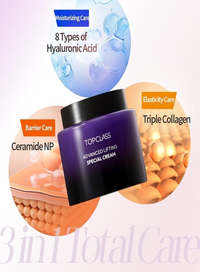 CHARMZONE Topclass Advanced Lifting Special Cream, Lightweight Gel-Cream Moisturizer for Firming, Hydration & Barrier Care, Face & Neck, K-Beauty Anti-Aging, 3.38 fl oz - Image 2