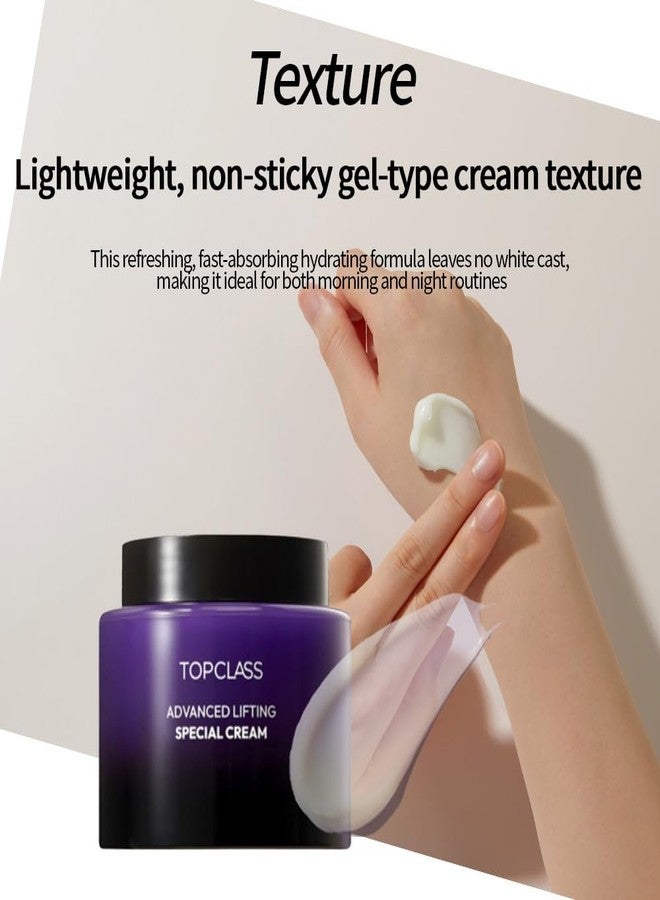 CHARMZONE Topclass Advanced Lifting Special Cream, Lightweight Gel-Cream Moisturizer for Firming, Hydration & Barrier Care, Face & Neck, K-Beauty Anti-Aging, 3.38 fl oz - Image 5