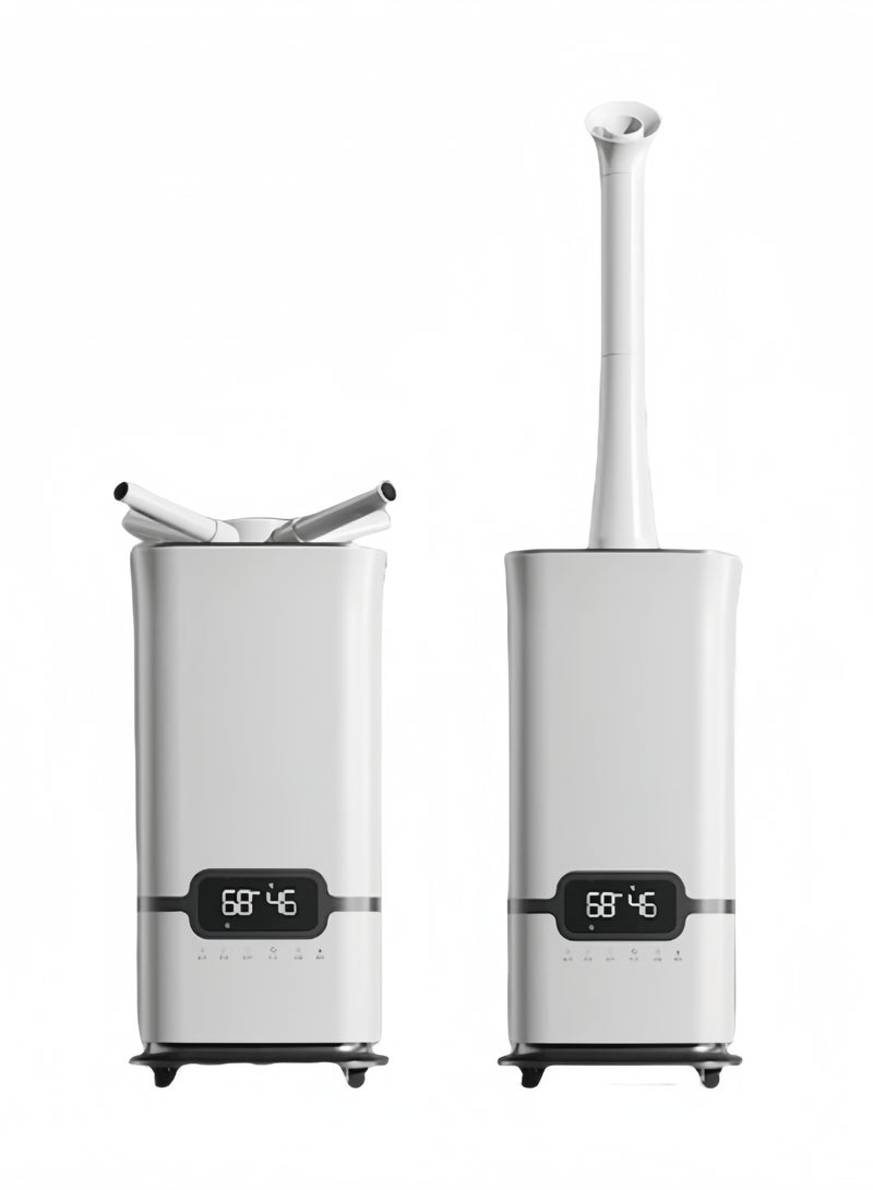 ET-LIFE 16L Humidifier for Larger Room Humidifier with 360°Nozzle, Auto Shut-Off Cool Mist Top Fill Humidifier with UV disinfection 80W H-600 White - Image 1