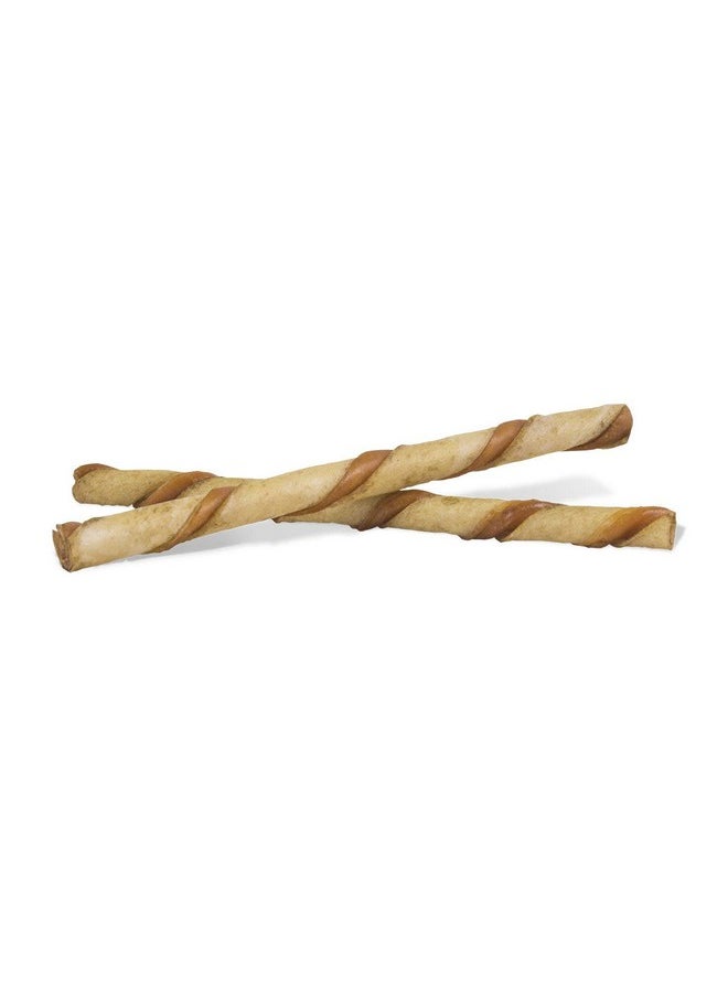 دينغو أعواد Dingo Twist مع زبدة الفول السوداني؛ مكافآت من جلد البقر الخام للكلاب الصغيرة والمتوسطة والكبيرة، 25 قطعة  - Image 2