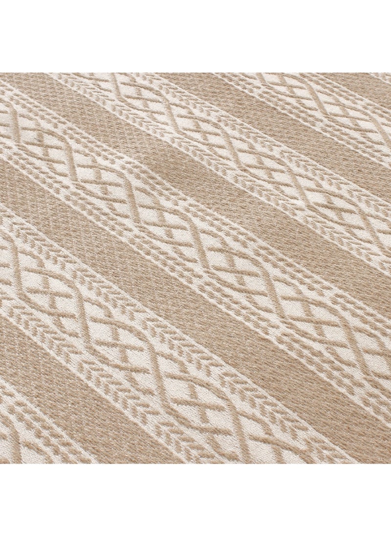 Home Box Aveza Jute Cotton Jacquard Rug 360 x 250 cm  - Image 4