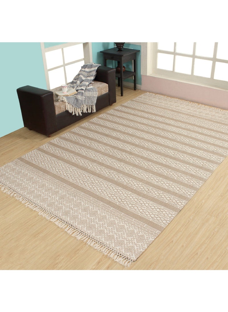 Home Box Aveza Jute Cotton Jacquard Rug 360 x 250 cm  - Image 1