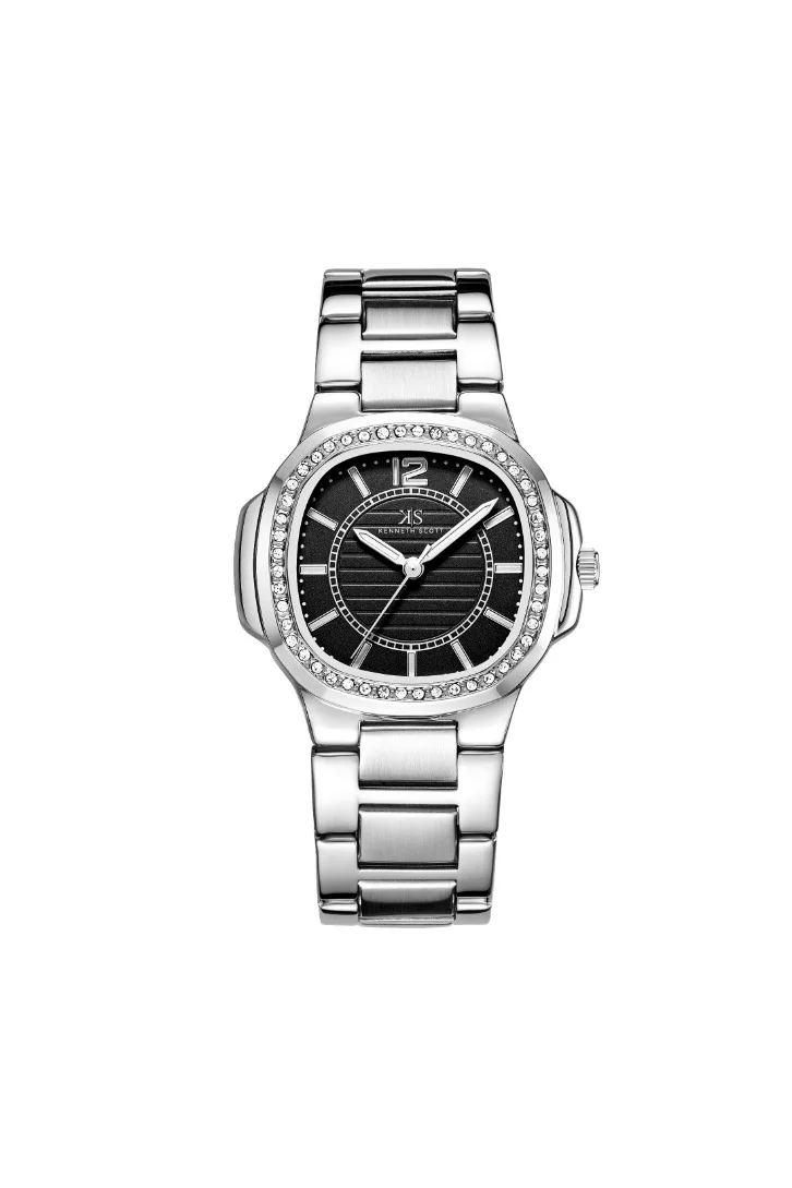 كينيث سكوت Women's Stainless Steel Analog Watch K24507-SBSB - 38 mm