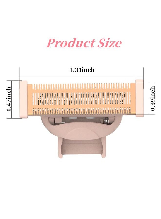 BECHY Razor Replacement Heads Compatible with Flawless Nu Razor,Body Replacement Heads for Finishing Touch Flawless Razor for Women,Hair Remover Replacement Head with Covers,Rose Gold Pack of 2. - Image 5