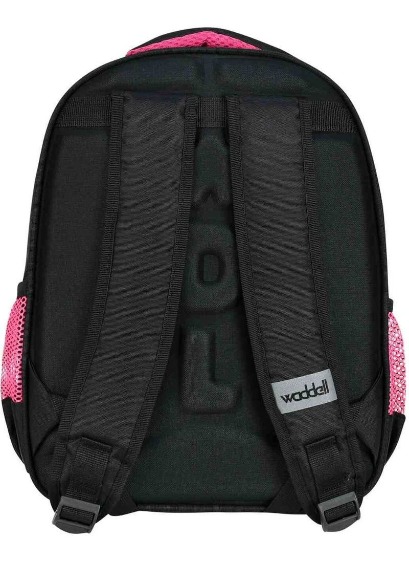 Waddell Giza Quilted Cat Patterned Primary School Backpack and Lunchbox