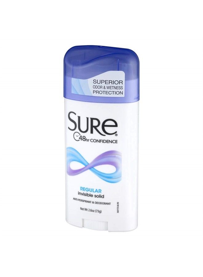 Sure Original Solid Anti Perspirant and Deodorant, Regular Scent, 2.7-Ounces (Pack of 6) - Image 2