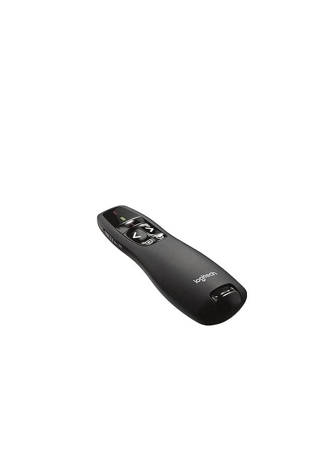 Logitech - Logitech R400 Wireless Presenter with Directional Pad Controls and Laser Pointer, Black - Image 1