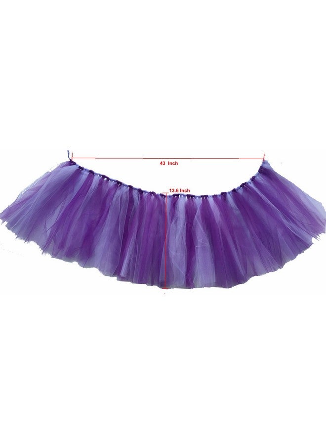 Alemon Purple 1st Birthday Baby Tutu for High Chair Decoration and "ONE" Pennant Mermaid Happy Birthday for Highchair - Image 5