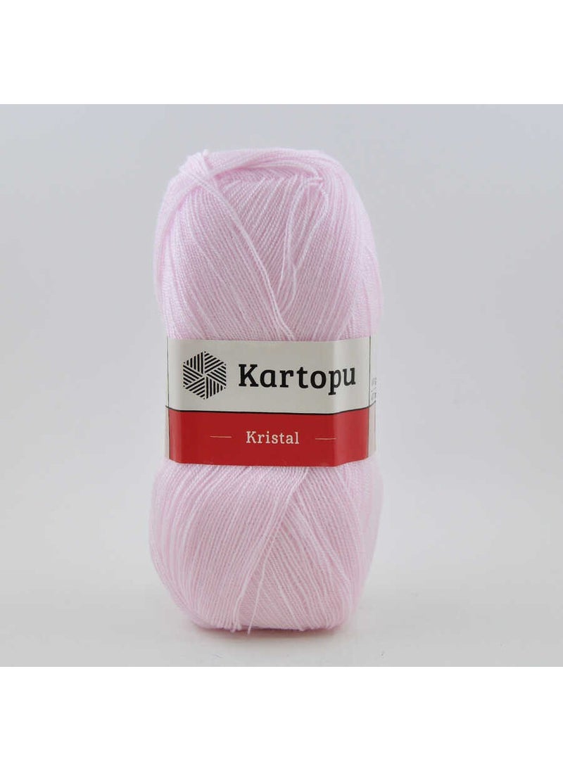 Kartopu - Kristal K699 5 Pieces Fiber Yarn Hand Knitting Yarn Pink - Image 1