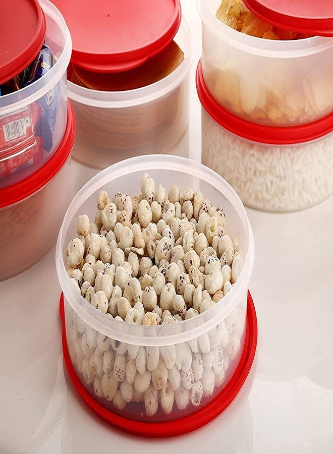 SHOPOBOX Plastic Storage Round thin container Box Khakhra Papad Roti Storage Container For Dining Table Drawer Cabinet Chapati Box For Kitchen (1.5 L, 1) - Image 4