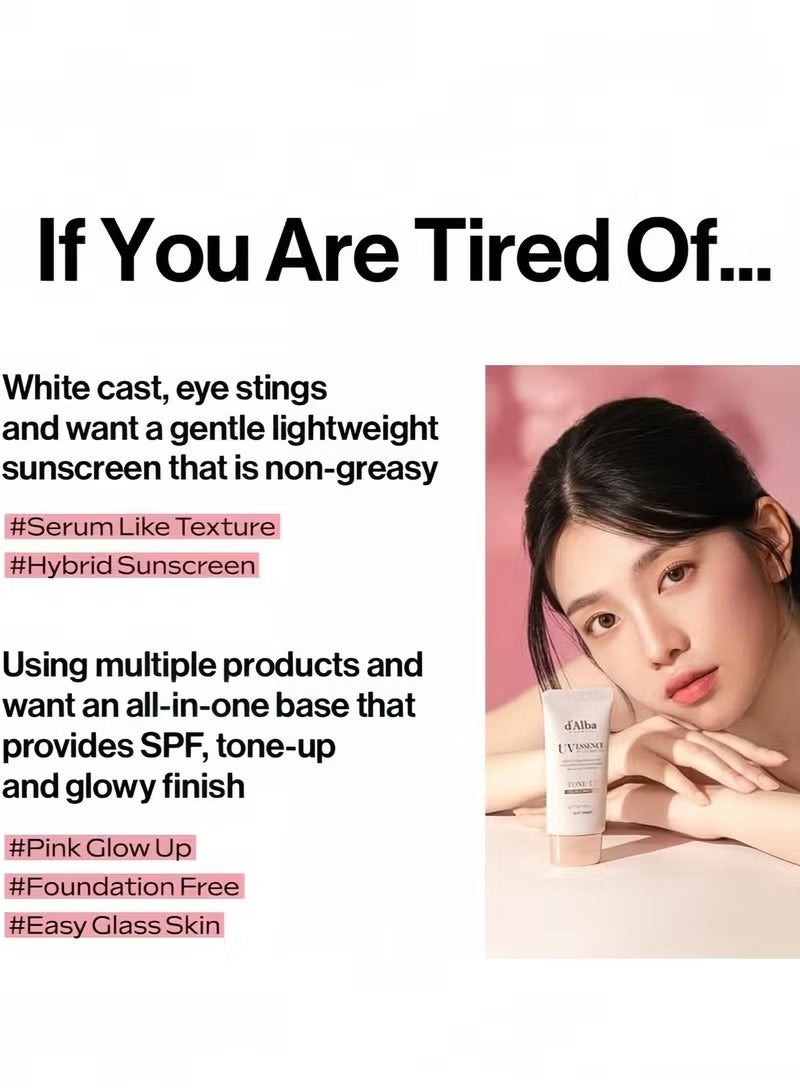 دي'ألبا بيدمونت الكمأة البيضاء الإيطالية واقية من الشمس بتقنية Waterfull Tone-Up ، للعناية بالبشرة النباتية ، مرطب ملون مع SPF 50+ PA ++++ ، واقي من الشمس اللامع ، استخدام لطيف وآمن لجميع أنواع البشرة 50 مل - Image 5