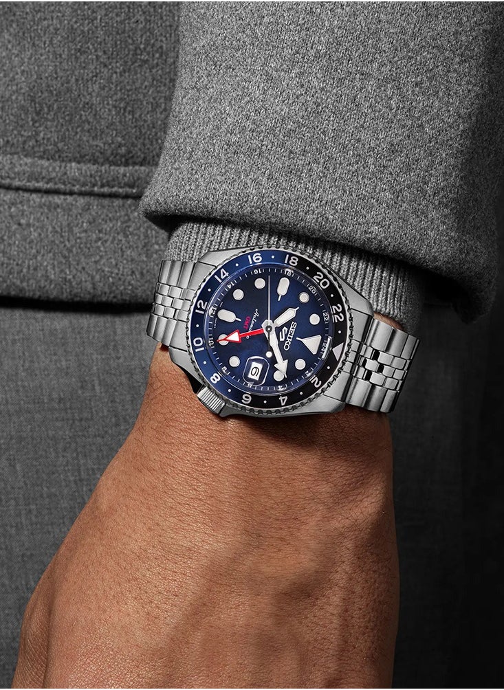 Seiko - Seiko 5 Sports SSK GMT Blue Dial Automatic Men's Watch - SSK003K1 - Image 1