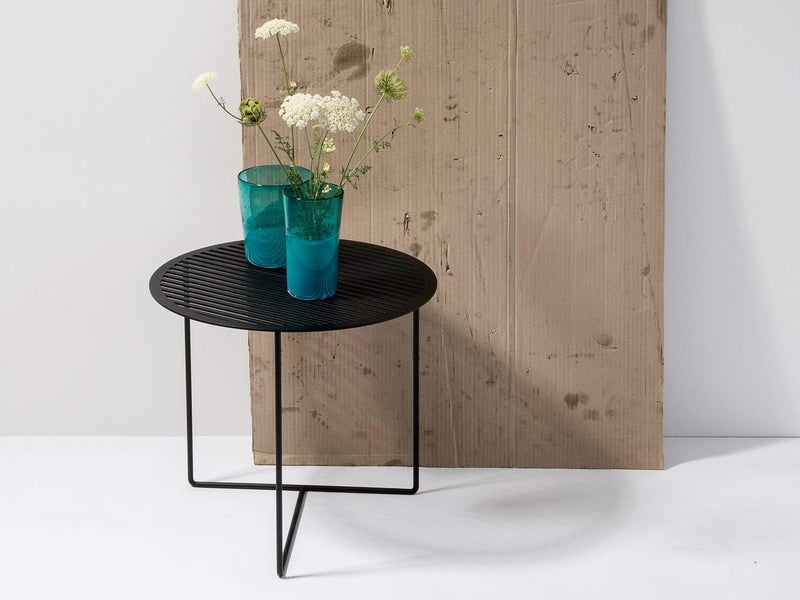INDIAN DECOR INDIAN DECOR 49992 Premium Round Coffee TableCenter TableBedside TableSide TableCorner Table Living Room Small Table Small Square Table Black 40x40x 40 cm Made in India - Image 2