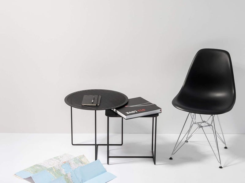 INDIAN DECOR INDIAN DECOR 49992 Premium Round Coffee TableCenter TableBedside TableSide TableCorner Table Living Room Small Table Small Square Table Black 40x40x 40 cm Made in India - Image 4