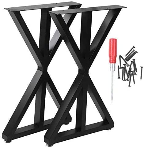 Dcloud Dcloud Furniture Legs Modern Heavy Duty Tall Black Metal Iron Desk Legs RiserBench Furniture Legs for Coffee Table Dining Legs Set of 2 2003X  - Image 5