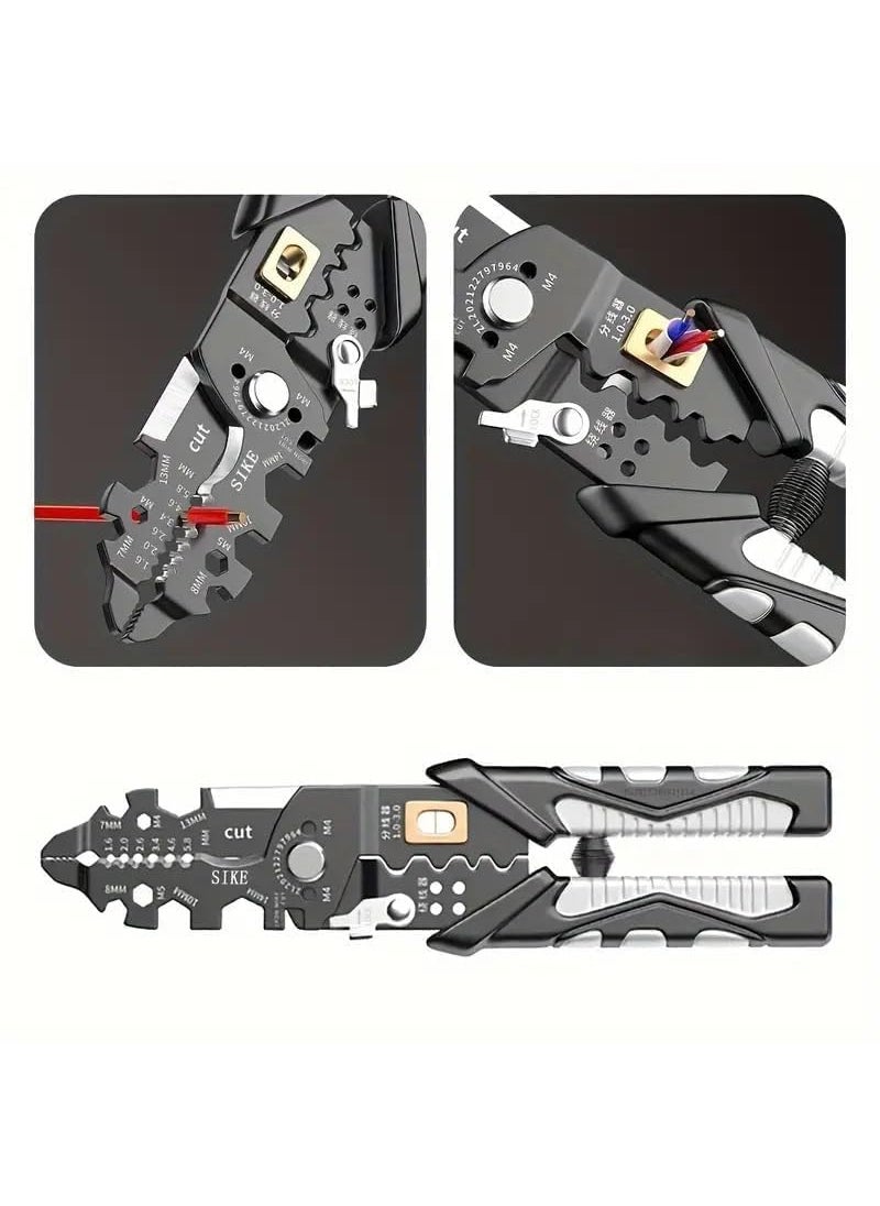 Pamidhar Pamidhar 25in1 Multifunction Wire Strippers 8Inch Professional Electrical Crimping Tool Wire Cutter and Cable Stripper for Electricians  - Image 3