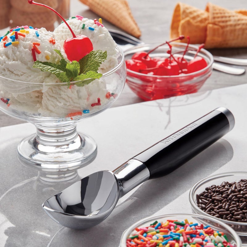 KitchenAid Classic Ice Cream Scoop, 8.6 inches, Black - Image 5