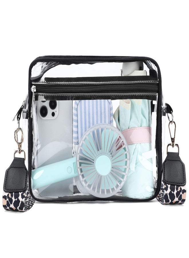 Tiltol Clear Bag for Stadium Events Approved Crossbody Purse with Adjustable Strap perfect for concerts and festivals - Image 1