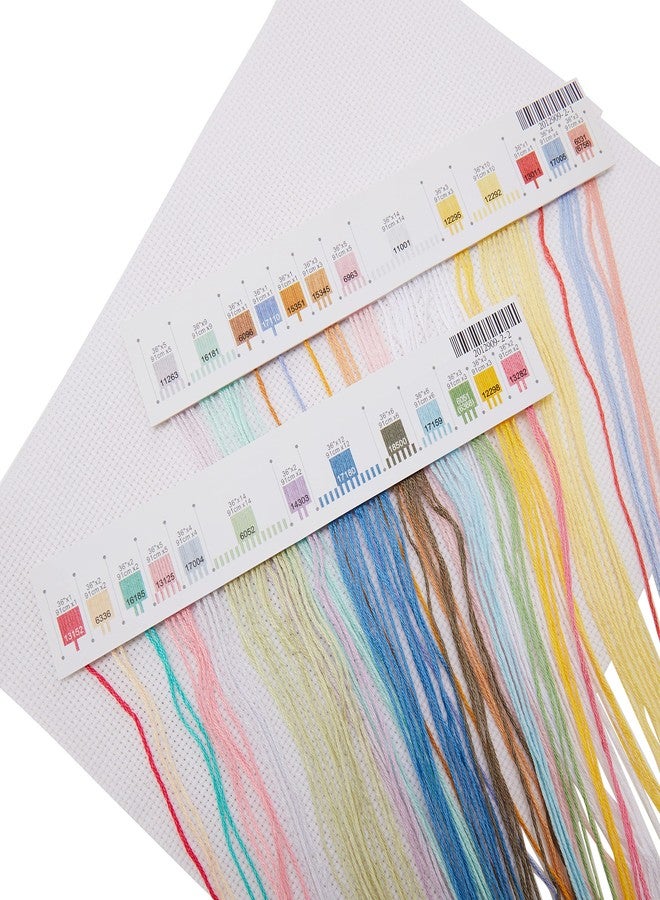 Dimensions Counted Cross Stitch Kit Zoo Alphabet Baby Birth Record Personalized Baby Gift, 14 Count White Aida, 12" x 9" - Image 4