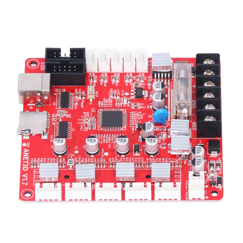 Anet 3D Printer Motherboard 12V-24V Power Input A4988 Stepper Driver Integrated Control Board - Optimized Heat Dissipation for Anet E12 - Image 2