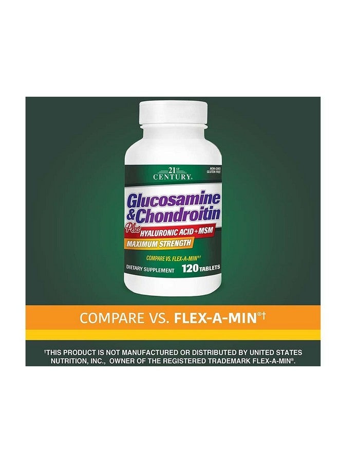 21st Century Glucosamine and Chondroitin Plus Tablets, 120 Count - Image 3