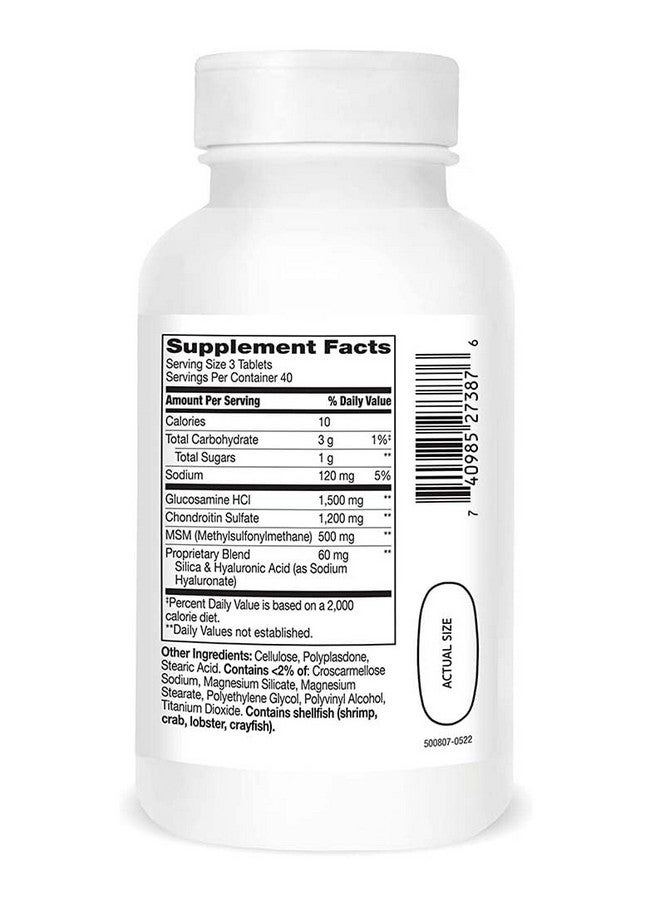 21st Century Glucosamine and Chondroitin Plus Tablets, 120 Count - Image 2