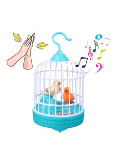 Realistic Singing & Chirping Bird Toy, Battery Operated Bird in Cage with Sensory Touch, for Creativity & Imagination, Educational and Entertaining Toy for Boys and Girls
