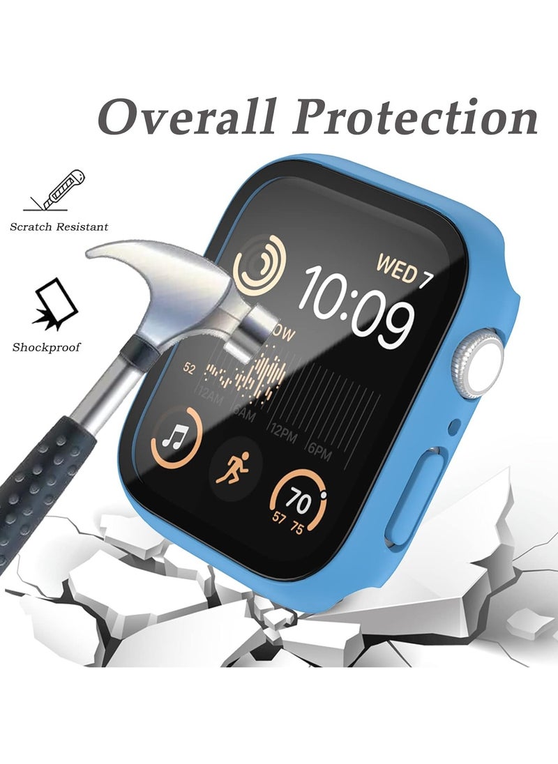 Generic - Classic Smartwatch Tempered Glass Screen Protector Case For Apple Watch Series 1, 2 And 3 (38mm) - Blue - Image 1