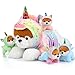 Skylety 5 Pcs Dog Stuffed Animal Puppy Stuffed with Babies Inside 1 Big Mommy with 4 Mini Baby Cute Soft Toy for Children Birthday Party Adopt a Puppy FavorUnicorn Puppies - Image 3