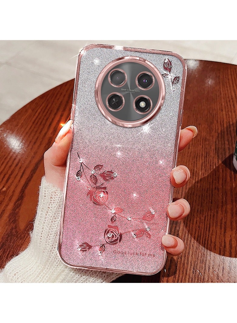 General Glitter case for Huawei Honor X9C inch, shiny shiny shockproof phone case with ring, cute shiny for ladies and girls  - Image 2