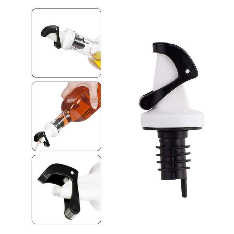 P-PLUS INTERNATIONAL Stainless Steel Olive Oil Dispenser Bottle, Glass Cooking Oil & Vinegar Cruet for Kitchen and BBQ 320ml Steel Pack 1 New cap - Image 4