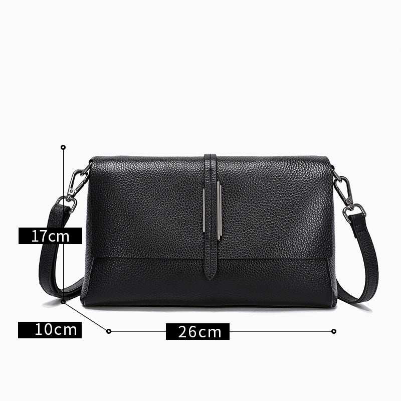 Genuine Leather Women'S Bag Women'S High-End Touche Tooman Shoulder Bag Niche All-Match Top-Layer Cowhide Crossbody Bag - Image 5