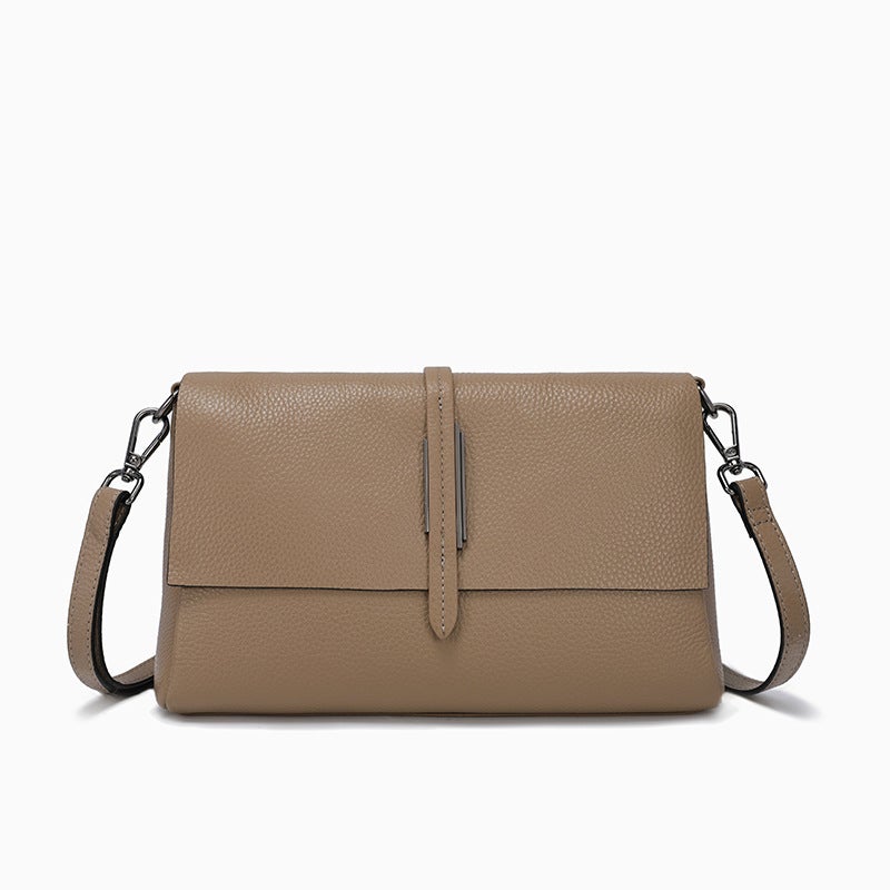 Genuine Leather Women'S Bag Women'S High-End Touche Tooman Shoulder Bag Niche All-Match Top-Layer Cowhide Crossbody Bag - Image 1