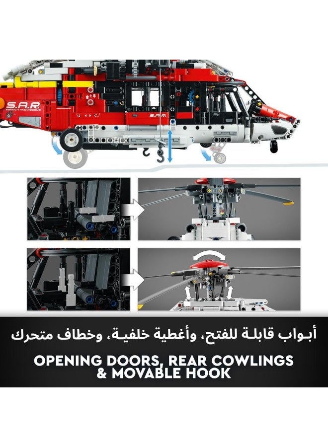 LEGO Technic Airbus H175 Rescue Helicopter 42145 Model Building Kit (2,001 Pieces) - Image 5