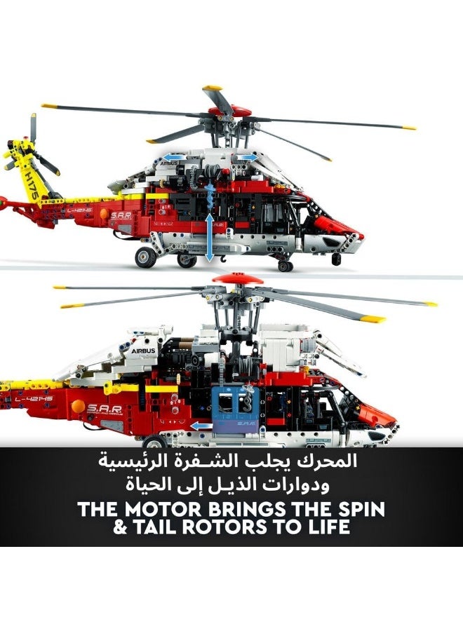 LEGO Technic Airbus H175 Rescue Helicopter 42145 Model Building Kit (2,001 Pieces) - Image 2