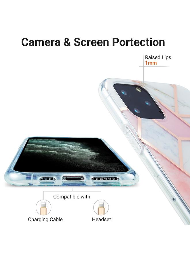 Zaboon Case For iPhone 11 Pro 3D Electroplating Marble Pattern TPU Protective Case - Image 4