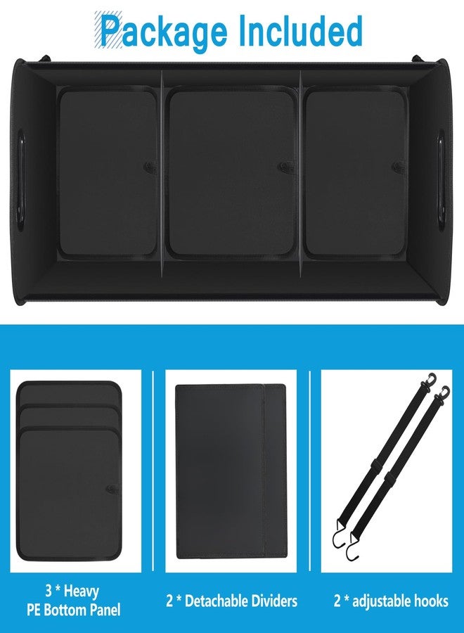 AOPHY Trunk Organizer for Car, Car Storage Organizer with Non-Slip Bottom Strips, 95L Large Capacity Cargo Organizer for Suv, Truck, Sedan, Waterproof Portable Car Organizers for Women Men（Blue） - Image 5