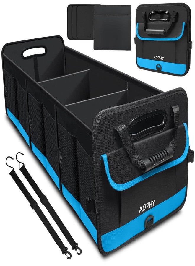 AOPHY Trunk Organizer for Car, Car Storage Organizer with Non-Slip Bottom Strips, 95L Large Capacity Cargo Organizer for Suv, Truck, Sedan, Waterproof Portable Car Organizers for Women Men（Blue） - Image 1