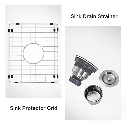 Lonsince Black Bar Sink Undermount,15 X 17 inch Small Composite Bar Sink,Granite Kitchen & Bar Sinks (Black, 15" X 17") - Image 5